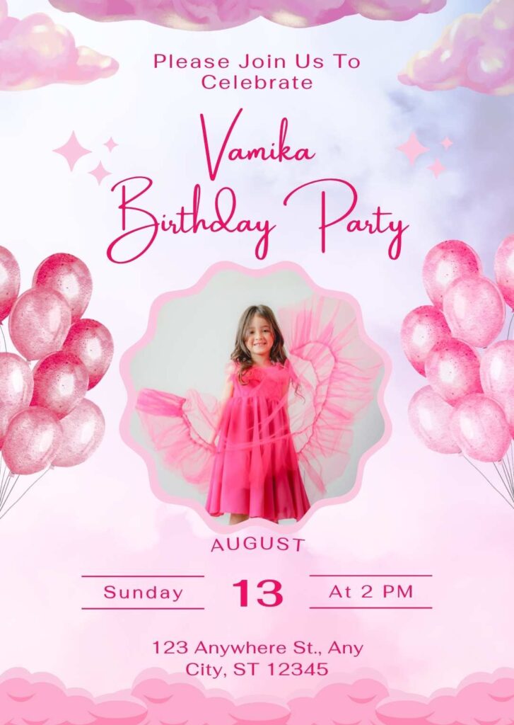birthday party invitation